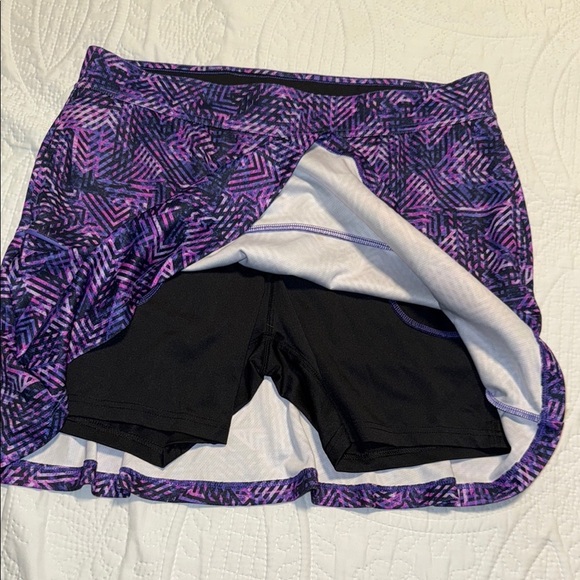 Patterned Purple Skirt - Picture 2 of 4